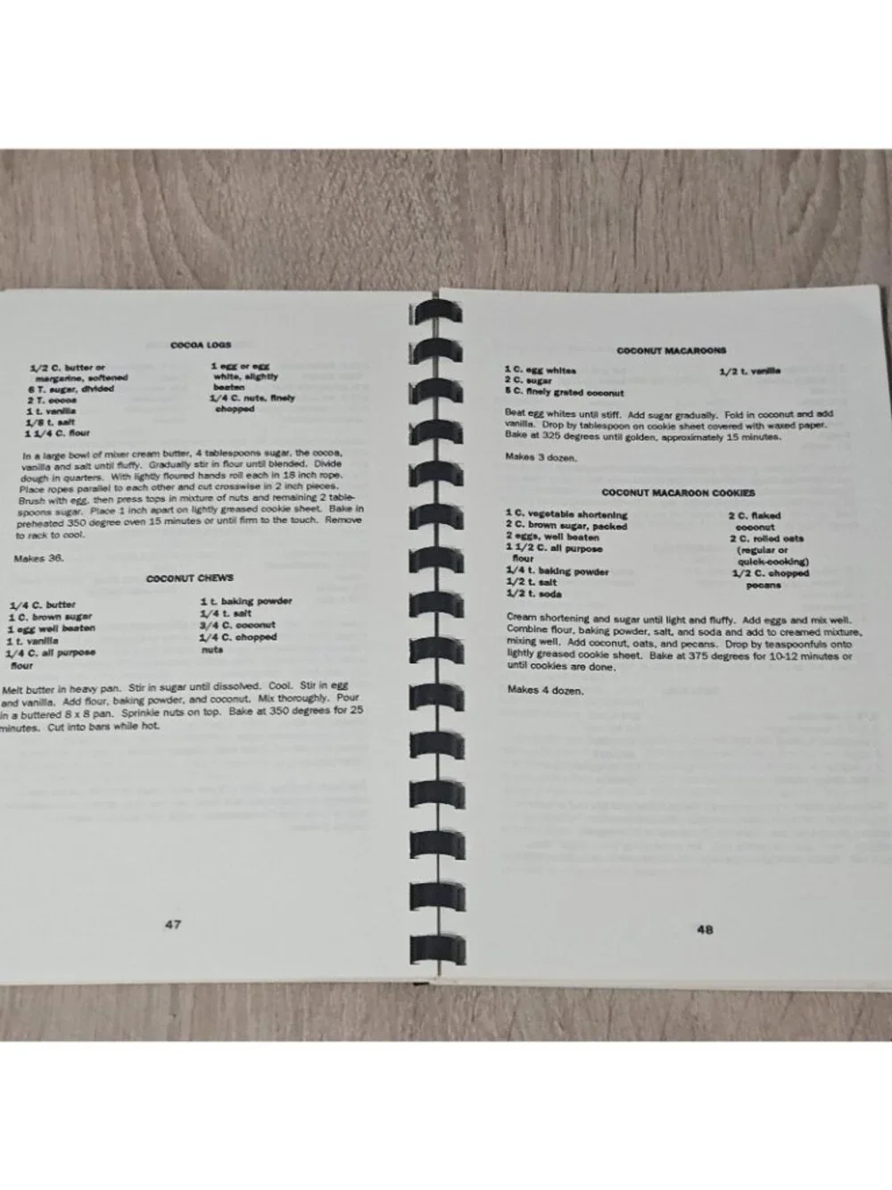 Mrs K's Classics Spiral Bound Cookbook Vintage